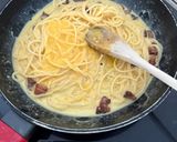 Foto del paso 5 de la receta Carbonara (auténtica italiana) con pasta