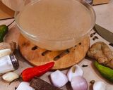A picture of step 6 of Chicken Yakhni/Stock.