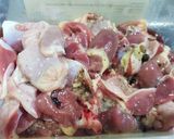 Hình bước làm 1 của món Miến xào mề gà