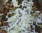A picture of step 3 of Chinese noodles paratha.