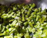 A picture of step 1 of No onion no garlic | simple cluster beans sabji | cluster beans fry.