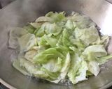A picture of step 1 of Sauteed Cabbage Mix.
