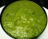 A picture of step 2 of #Ramadan.. raw mango ki green chutney.