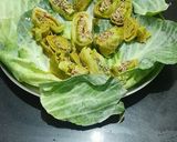 A picture of step 9 of Cabbage leaf vadi.