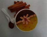 عکس مرحله 1 از دستور پودینگ کاکائو و زعفران