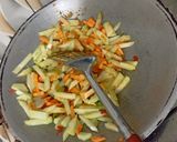 Foto langkah ke 2 dari resep Sayur Kelo Santan Labu Siam, Telor Puyuh, Kacang Panjang, Tempe, Wortel.