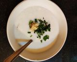A picture of step 3 of Pakhala Bhata.