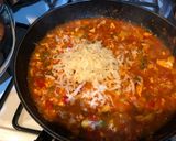 Foto del paso 6 de la receta Bomba de calabacín relleno de verduras y pollo