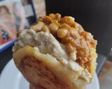 Foto del paso 4 de la receta: Arepas🫓 de maíz🌽tierno rellenas de dip de🫘frijol zanahoria🥕 y pimientos🌶️ tatemados🥙🌯