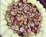 صورة لخطوة 5 من وصفة بيتزا بالخضار والنقانق🍕