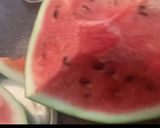 A picture of step 1 of Watermelon masala cooler.