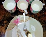 A picture of step 1 of Malai Cake / Milk Cake.