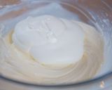 A picture of step 4 of No-Bake Smooth Cheesecake that melts in your mouth.