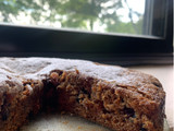 Torta de zanahoria y frutos rojos