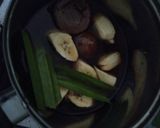 Foto langkah ke 2 dari resep Bubur Sumsum Kuah Kinca Pisang.