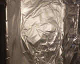 A picture of step 1 of Oreo cheesecake bars.