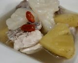 A picture of step 4 of Chicken Soup with Bitter Melon and Pineapple (Taiwanese Cuisine).