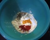 A picture of step 1 of Palak Pakoda Chaat.