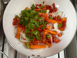 Wok de carne estilo asiático
