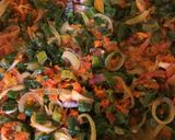 A picture of step 3 of Spring onion sauce.