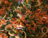 A picture of step 3 of Spring onion sauce.