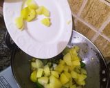 A picture of step 3 of Stir Fried Aloo Mirchi.