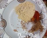 A picture of step 2 of Bharwa Masala Baingan/Stuffed Eggplants.