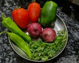 A picture of step 1 of 20 mins Suji Uttapam.
