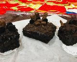 A picture of step 17 of Eggless Chocolate layered cake.