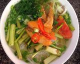 Hình bước làm 6 của món Bún cá Diêu Hồng