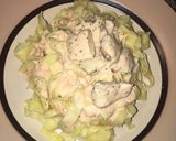A picture of step 7 of Egg pasta with creamy rose sauce.