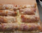 Spárga, sonkába baconbe göngyölve, zöldborsó pürével recept fázis 2 fotója