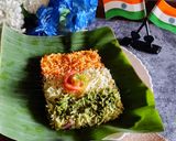 A picture of step 7 of Tricolour Pulao Independence Day Special.