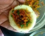 A picture of step 14 of Suji ki kachodi.