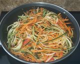 Foto del paso 2 de la receta: Spaghetti de verduras con ostiones