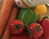 Roasted vegetable and chickpea salad recipe step 1 photo