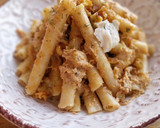 Foto del paso 7 de la receta: Zita en salsa cremosa de costillas de cerdo, gorgonzola y nueces