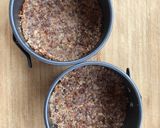 A picture of step 1 of Raw Vegan Berry Cheesecake.