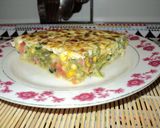 Foto del paso 9 de la receta: Tortilla de porotos verdes, choclo y tomate a la albahaca