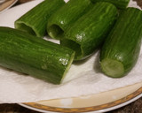 A picture of step 2 of Cucumber with meat 🍖 🥒.