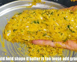 A picture of step 3 of Cabbage Vadi.