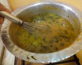 A picture of step 7 of Dal palak.
