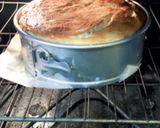 A picture of step 5 of German cheesecake.