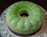Foto langkah ke 6 dari resep Puding lumut lapis coklat.
