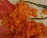A picture of step 1 of Ladoo cups with Rabri filling busicuits crums.