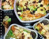 Foto langkah ke 6 dari resep Bread pudding pandan w banana.