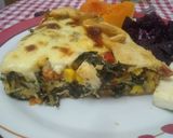 Foto del paso 6 de la receta: Tarta primavera 🥚🌽🧅🥕🍅🧀🥦🧄