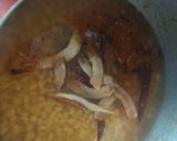 A picture of step 7 of Cholar Dal.