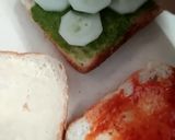 A picture of step 3 of Vegetable cheese sandwich for kids.