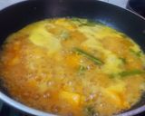 A picture of step 2 of Dal with Pumpkin and Drumsticks.